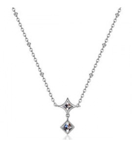Collana Gioielli Sagapò Luce in acciaio con cristalli bianchi sce46