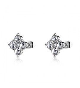 Orecchini Gioielli Sagapò Gleam in acciaio con cristalli sla21