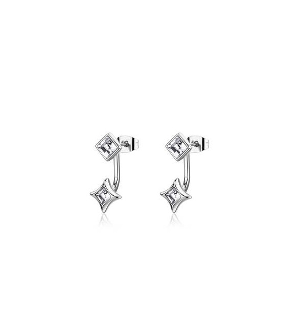 Orecchini Gioielli Sagapò Luce in acciaio con cristalli sce59