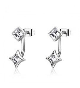 Orecchini Gioielli Sagapò Luce in acciaio con cristalli sce59