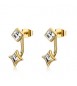 Orecchini Gioielli Sagapò Luce in acciaio dorato con cristalli sce60
