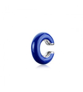 Orecchino Earcuff Gioielli Sagapò Madame in acciaio smalto blu sdm25