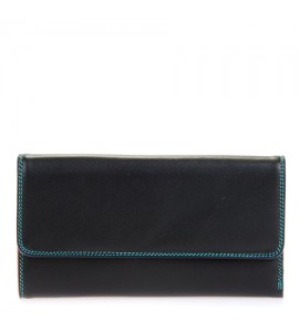 Portafoglio Mywalit a tre ante con zip Black Pace Tri-fold w/Outer Zip Purse 269-4