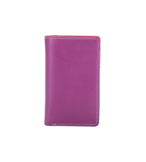 Portafoglio verticale Mywalit grande con zip Sangria Multi Vertical Wallet W/zip Round Purse 1290-75