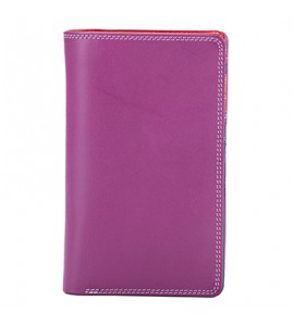 Portafoglio verticale Mywalit grande con zip Sangria Multi Vertical Wallet W/zip Round Purse 1290-75