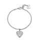 Bracciale Gioielli Sagapò Duh Duh in acciaio con Cuore e scritta Grazie suh12