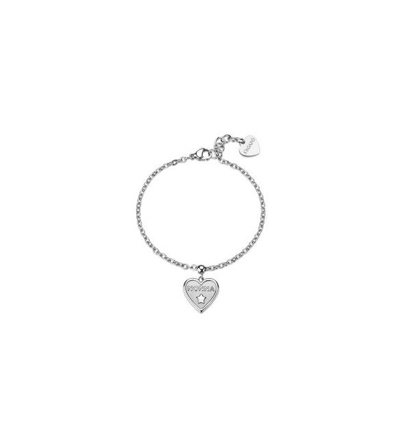 Bracciale Gioielli Sagapò Duh Duh in acciaio con Cuore e scritta Nonna suh13
