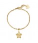 Bracciale Gioielli Sagapò Duh Duh in acciaio dorato con Stella e scritta besties suh20