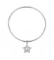 Bracciale rigido Gioielli Sagapò Duh Duh in acciaio con Stella e scritta 18 suh23