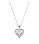 Collana Gioielli Sagapò Duh Duh in acciaio con Cuore e quadrifoglio suh01