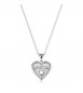 Collana Gioielli Sagapò Duh Duh in acciaio con Cuore e scritta unica suh05
