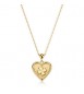 Collana Gioielli Sagapò Duh Duh in acciaio dorato con Cuore e quadrifoglio suh07