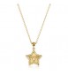 Collana Gioielli Sagapò Duh Duh in acciaio dorato con Stella e scritta besties suh08