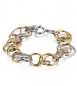 Bracciale Gioielli Brosway Aura in acciaio bicolore con cerchi intersecati bau12