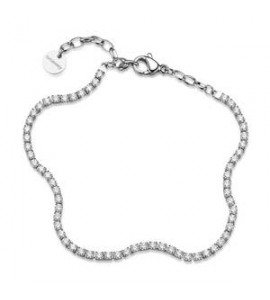 Bracciale Gioielli Brosway Desideri in acciaio con zirconi bianchi bei109