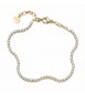 Bracciale Gioielli Brosway Desideri in acciaio dorato con zirconi bianchi bei110