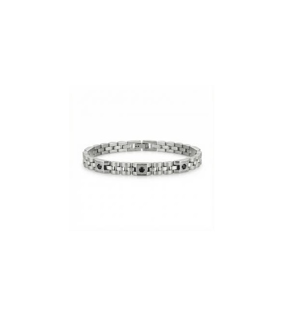 Bracciale Gioielli Brosway Riptide in acciaio maglia con zirconi BTD066