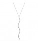 Collana Donna Gioielli Brosway Desideri in acciaio con pendente a S e ziconi bianchi bein027