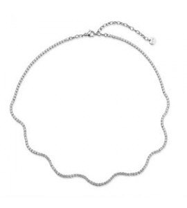 Collana Gioielli Brosway Desideri in acciaio a S con zirconi bianchi bein029