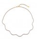 Collana Gioielli Brosway Desideri in acciaio dorato a S con zirconi bianchi bein030