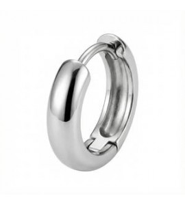 Mono Orecchino Cerchio Uomo Gioielli Brosway Nemesi in acciaio BNE21
