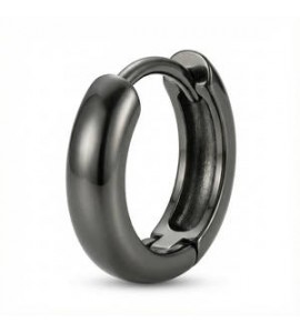 Mono Orecchino Cerchio Uomo Gioielli Brosway Nemesi in acciaio brunito BNE22