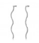 Orecchini Pendenti a S Gioielli Brosway Desideri in acciaio con zirconi bianchi beie033