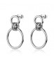 Orecchini Pendenti Gioielli Brosway Aura in acciaio con cerchi bau26