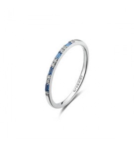 Anello veretta Gioielli Fancy by Brosway in argento zircone blu misura 10 FFB136A