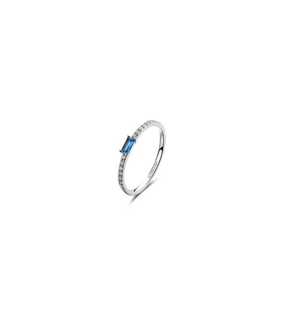Anello veretta Gioielli Fancy by Brosway in argento zircone blu misura 12 FFB135B