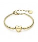 Bracciale Donna Gioielli Brosway Chakra in acciaio dorato semirigido Cuore bhkb297
