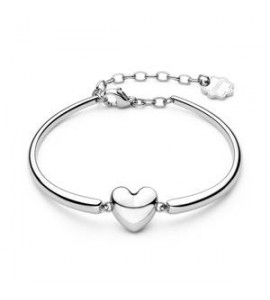 Bracciale Donna Gioielli Brosway Chakra in acciaio semirigido Cuore bhkb296