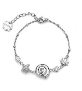 Bracciale Limited Edition Gioielli Brosway Chakra in acciaio con stella marina BHKLE10
