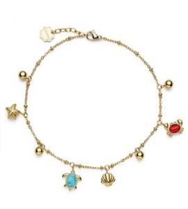 Cavigliera Limited Edition Gioielli Brosway Chakra in acciaio dorato BHKLE14