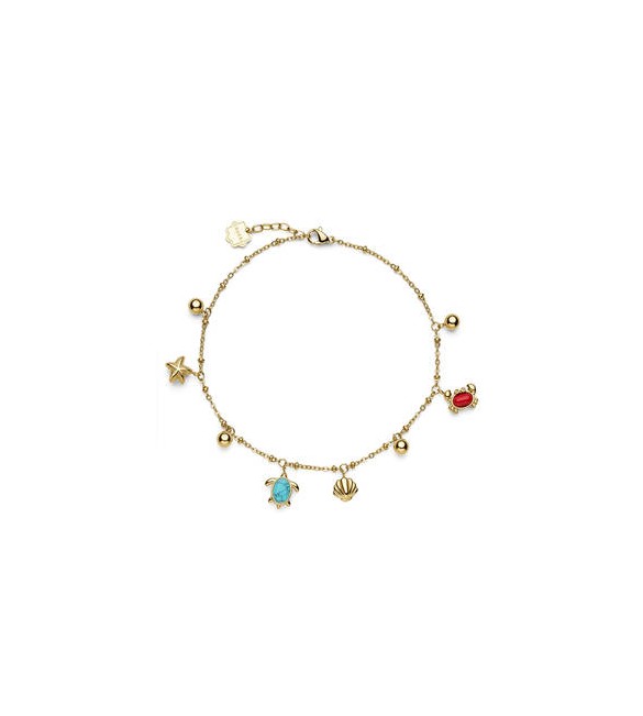 Cavigliera Limited Edition Gioielli Brosway Chakra in acciaio dorato BHKLE14