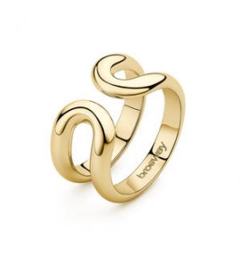 Anello Gioielli Brosway Emphasis in acciaio dorato misura 16 beh33c
