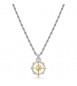 Collana Gioielli Brosway Seawolf in acciaio bicolore con Rosa dei venti BWF04