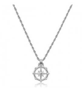 Collana Gioielli Brosway Seawolf in acciaio con Rosa dei venti BWF03