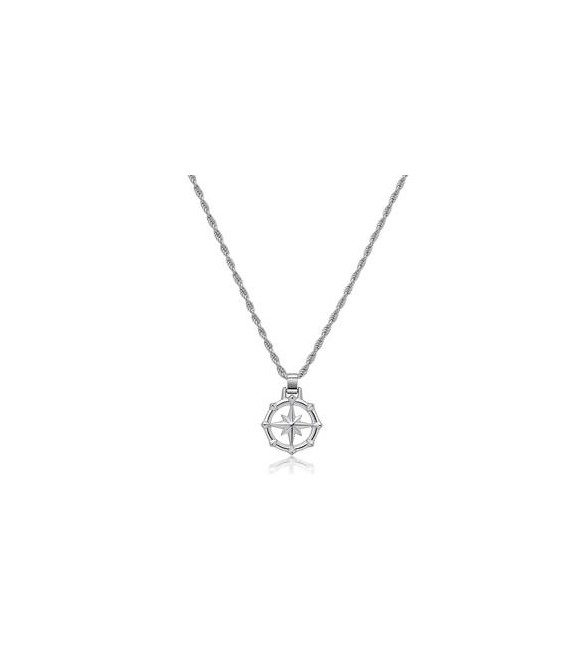 Collana Gioielli Brosway Seawolf in acciaio con Rosa dei venti BWF03