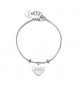 Bracciale Gioielli Sagapò Edizione Limitata in acciaio con Cuore e scritta Mamma SLE01