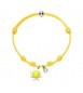 Bracciale Gioielli Sagapò Joyful in cordino giallo con sole in acciaio SJF13