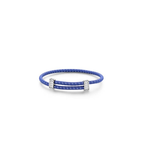 Bracciale Gioielli Sagapò Panama in cordino elastico blu SPA34