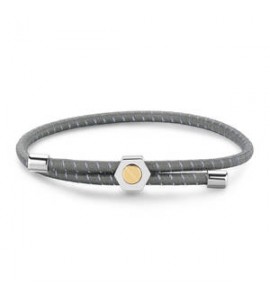 Bracciale Gioielli Sagapò Panama in cordino elastico grigio e vite SPA41