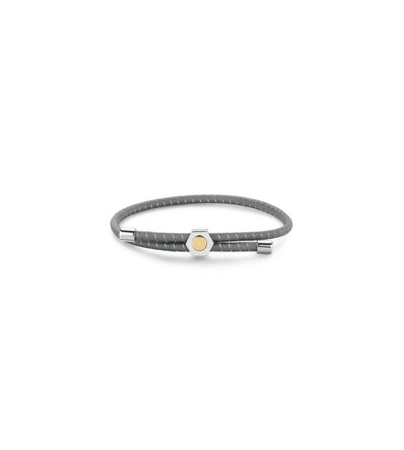 Bracciale Gioielli Sagapò Panama in cordino elastico grigio e vite SPA41