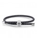 Bracciale Gioielli Sagapò Panama in cordino elastico nero e rosa dei venti SPA38