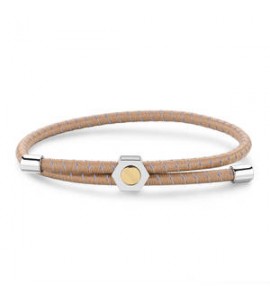 Bracciale Gioielli Sagapò Panama in cordino elastico sabbia e vite SPA39