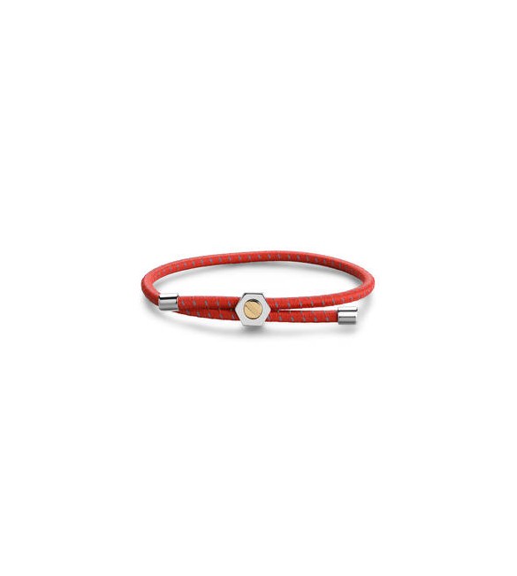 Bracciale Gioielli Sagapò Panama in cordino elastico terracotta e vite SPA40