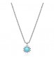 Collana Gioielli Sagapò Glowy in acciaio con sole azzurro SGW02
