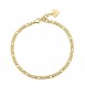 Cavigliera Donna Gioielli Sagapò Chunky in acciaio 316L pvd oro shk18