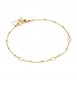 Cavigliera Donna Gioielli Sagapò Happy in acciaio 316L pvd oro shac35